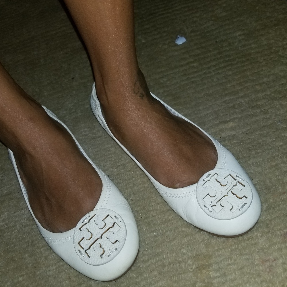 Tory Burch cream flats
